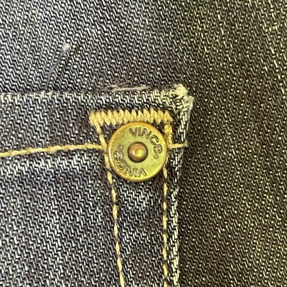 Vince Dark Wash Distressed Stretch Skinny Jeans Adelaide Blue Denim Women’s 30 - Picture 4 of 7